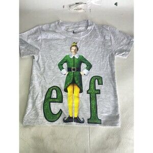 Elf Buddy Christmas Movie Short Sleeve Tee T-Shirt Top Kids Boys Girls Size 4